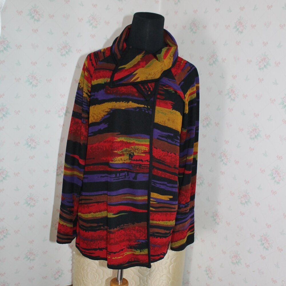 Parsley & Sage Colorful Knit Jacket, Small